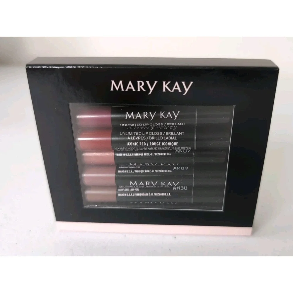 Mary Kay Unlimited Lip Gloss Set - 5 Deluxe Mini-Travel size‎ Sealed